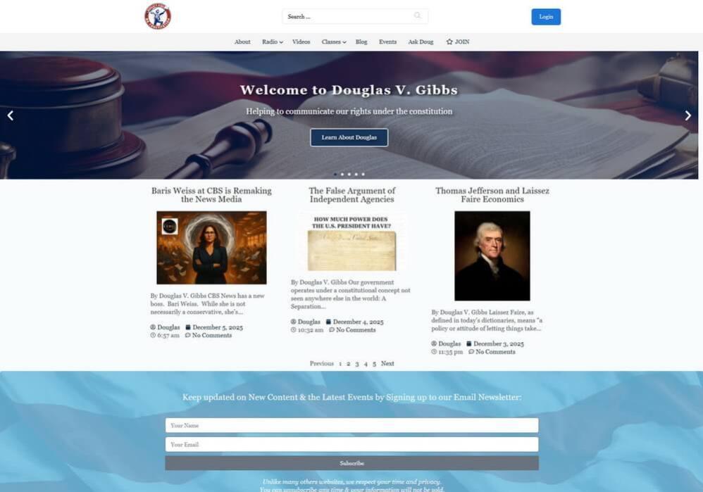 Douglas V Gibbs - Mr Constitution